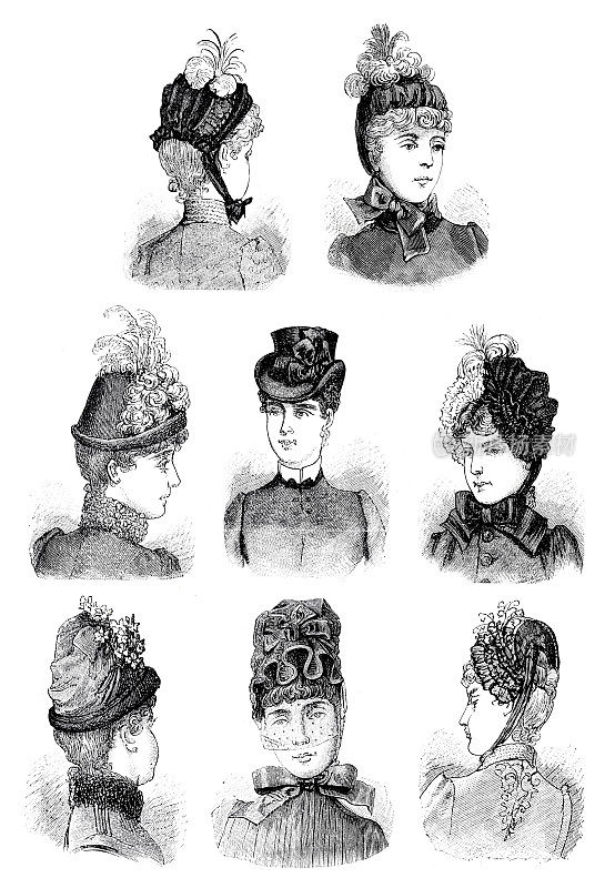1884年女性新帽子