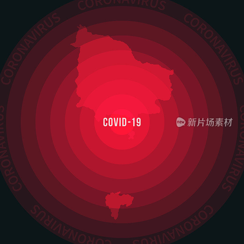 诺福克岛COVID-19传播地图。冠状病毒爆发