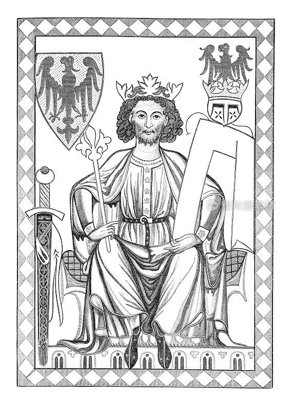 14世纪英格兰国王亨利六世的肖像