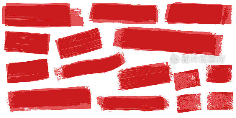 垃圾红色油漆标记笔画向量