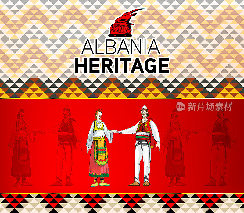 阿尔巴尼亚民间传承，夫妻穿传统服饰
