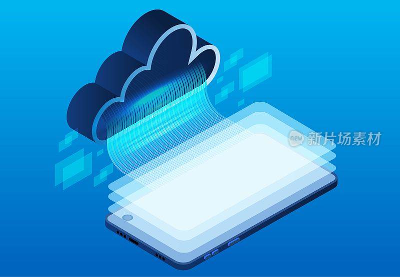等距云和智能手机在线文件传输和备份，云数据存储，文件共享，复制文件，数据交换