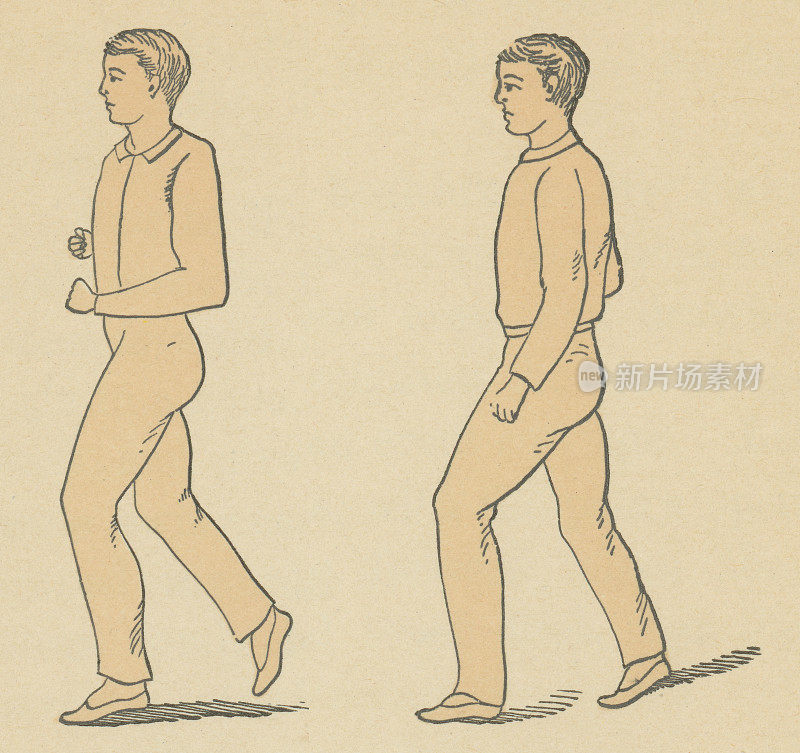 良好的走路姿势――19世纪