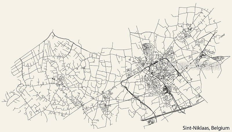 比利时SINT-NIKLAAS的街道地图