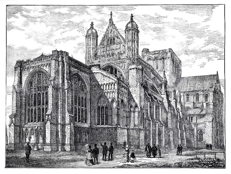 温彻斯特大教堂，1874年