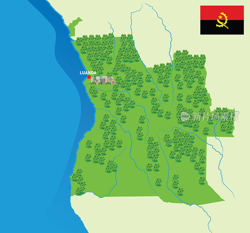 安哥拉森林地图