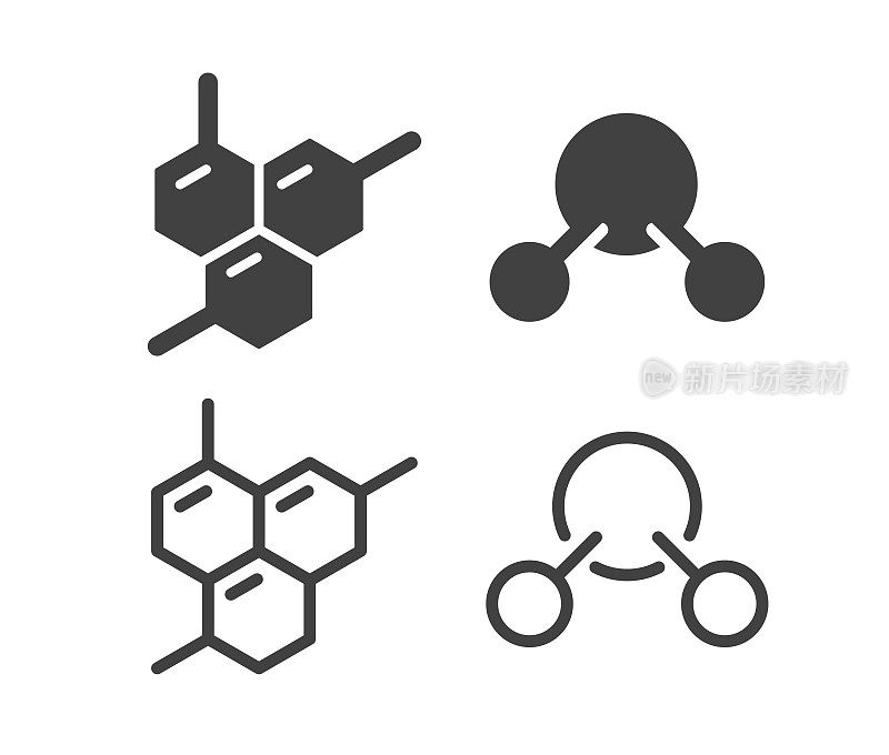 分子-图解图标