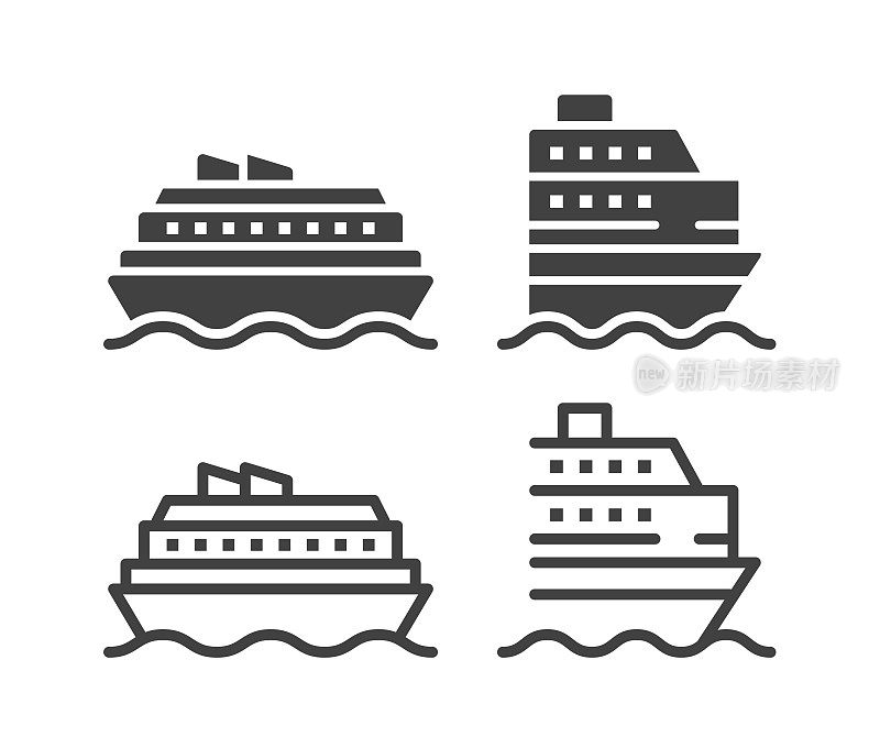 船和船-插图图标