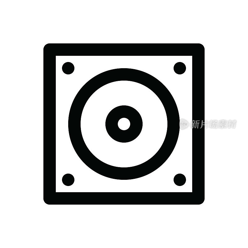 设备细线图标-可编辑笔画