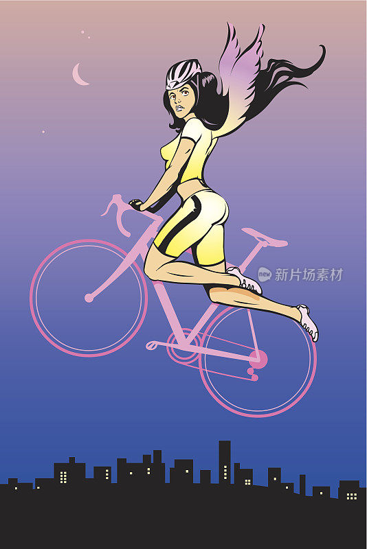 自行车上的女孩