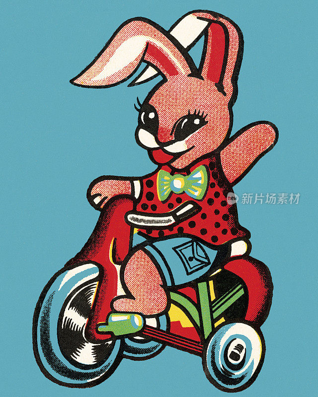兔子骑三轮车