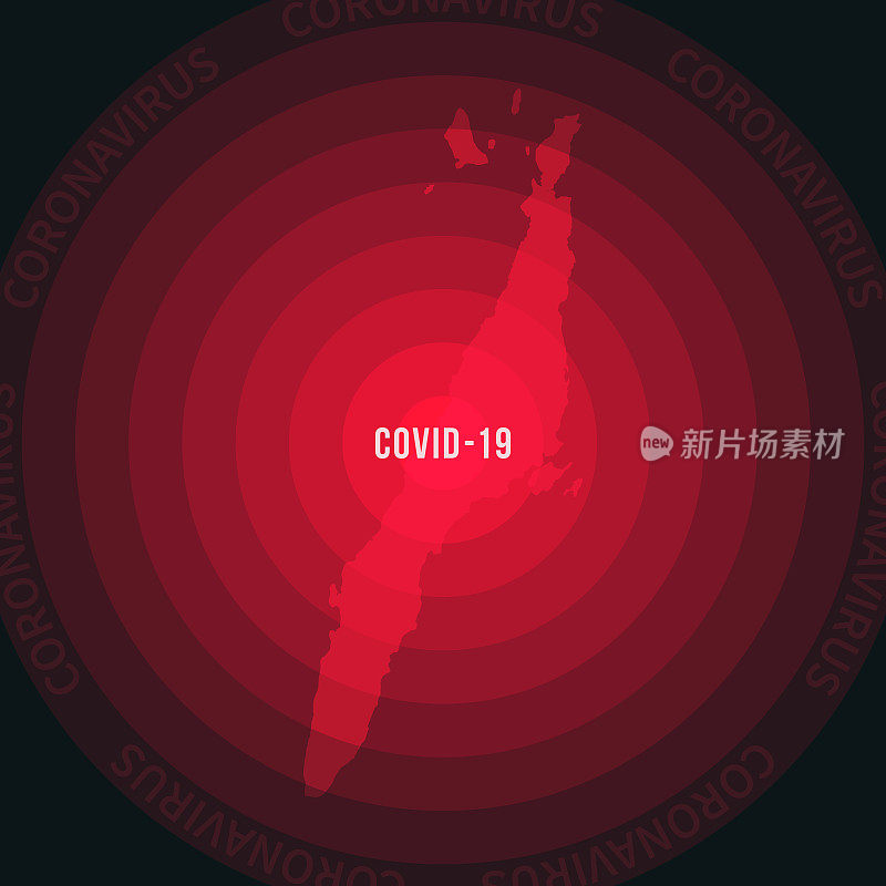 宿务COVID-19传播地图。冠状病毒爆发