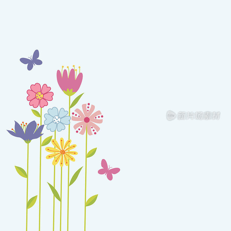 花的背景。