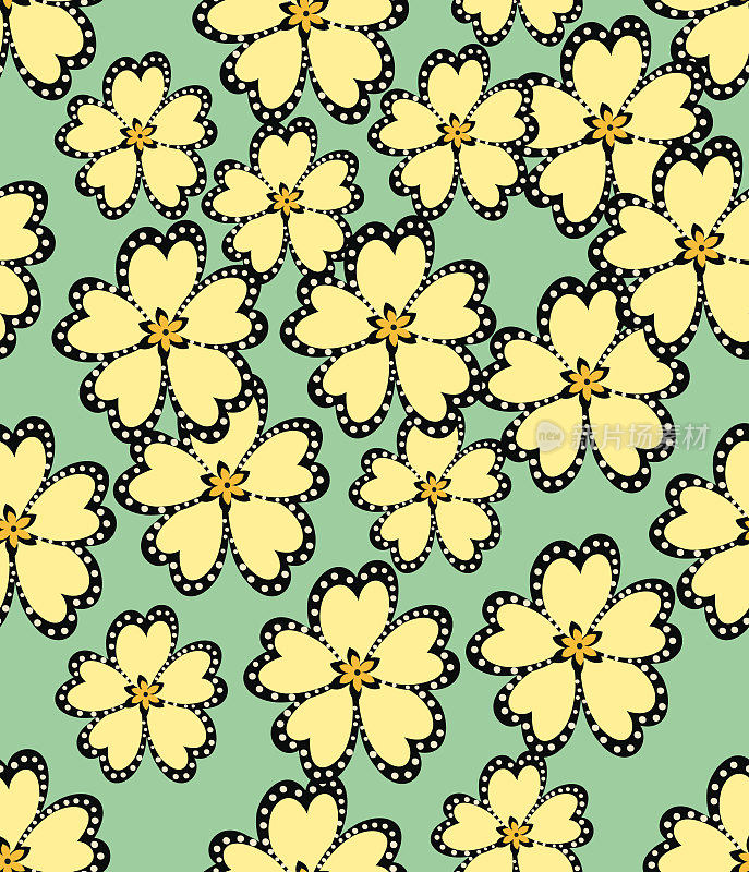 花无缝图案。