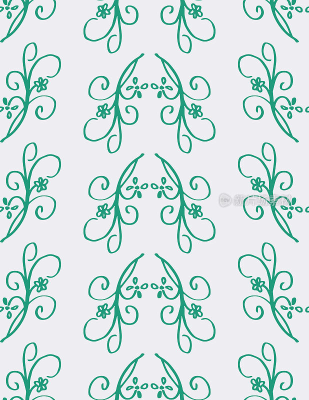 无缝图案的涂鸦装饰