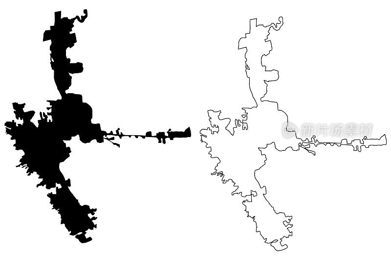 桑尼乌法城市地图