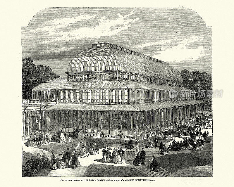 皇家园艺学会花园温室，1861年，19世纪