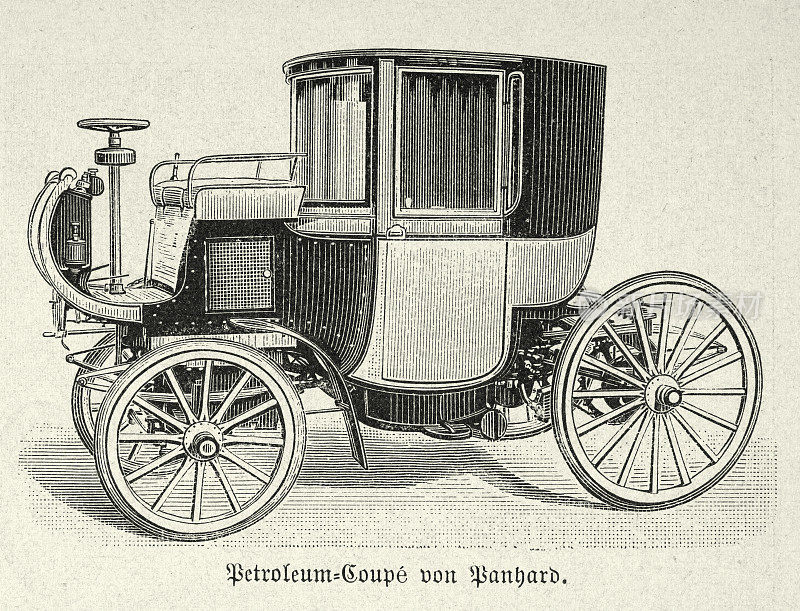 潘哈德早期的汽油汽车，19世纪90年代，19世纪