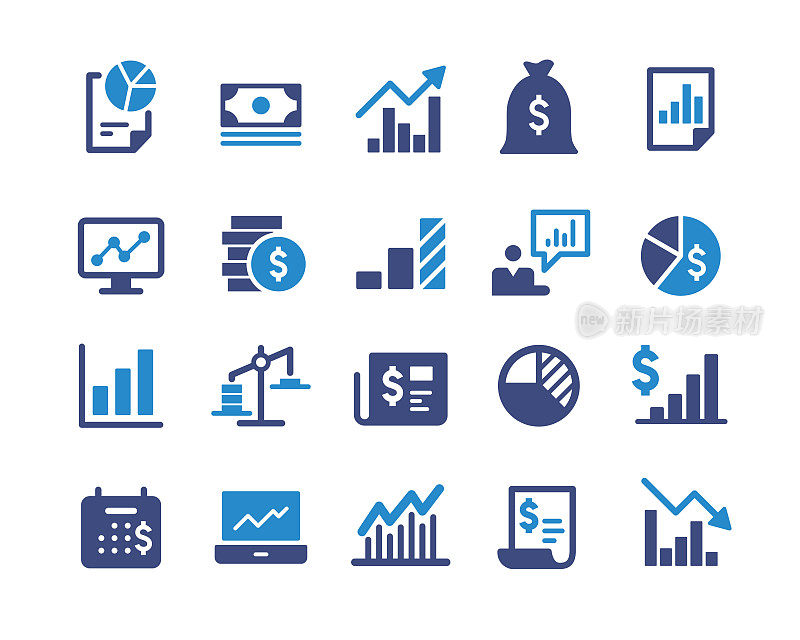 财务和会计图标-经典图形系列