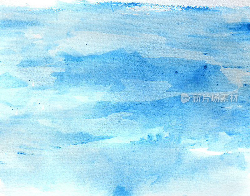 蓝色水彩背景