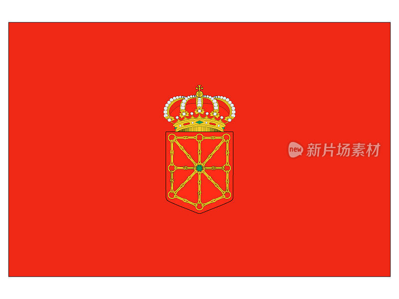 纳瓦拉西班牙自治特许社区旗帜