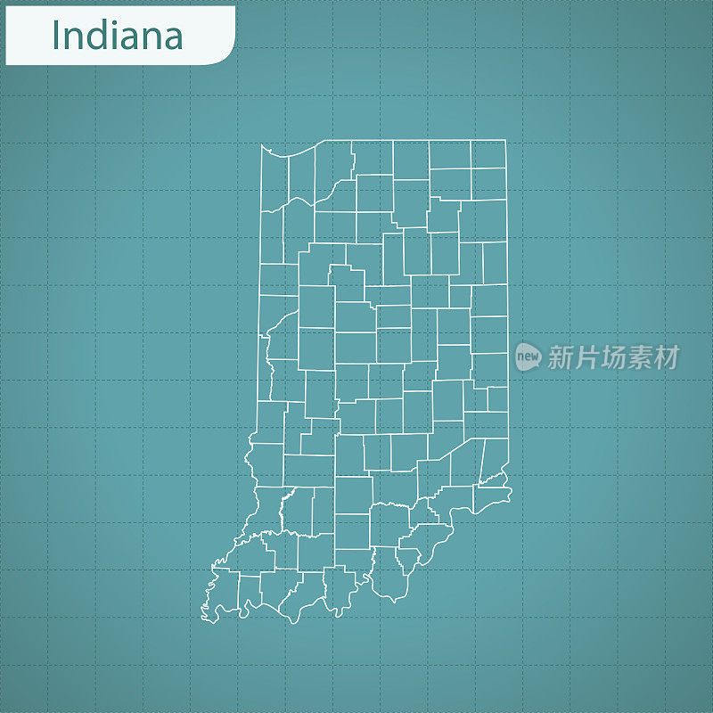 印第安纳州地图