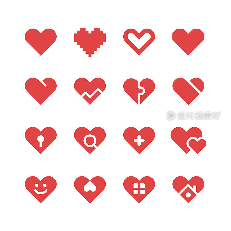 心图标,爱的概念
