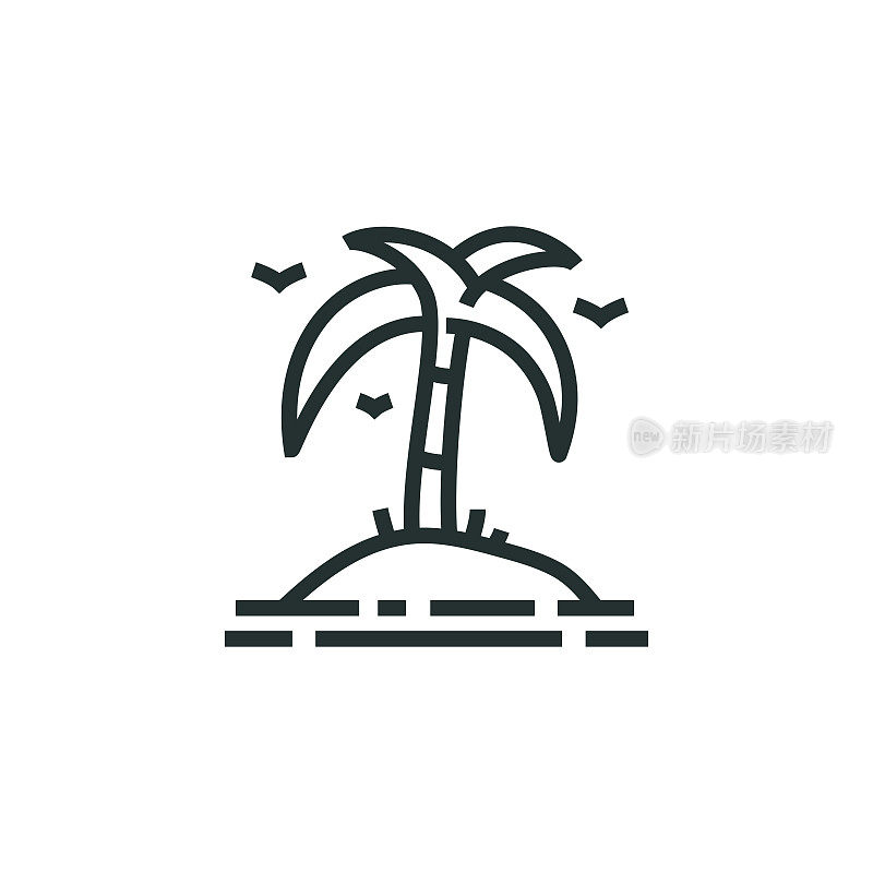 棕榈岛线图标