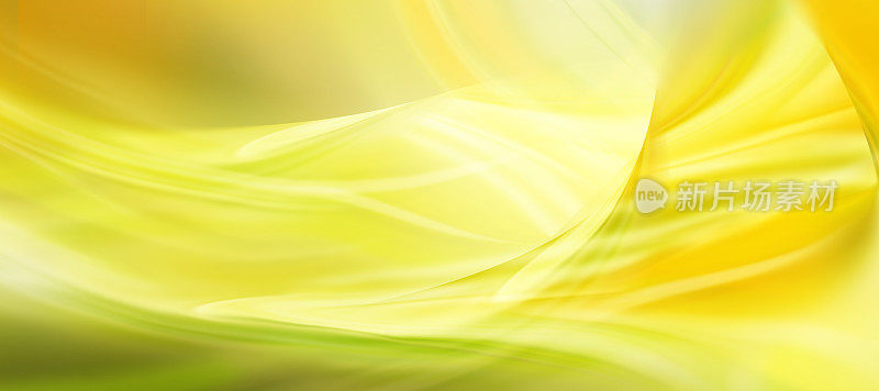 抽象技术背景与绿色和黄色色调