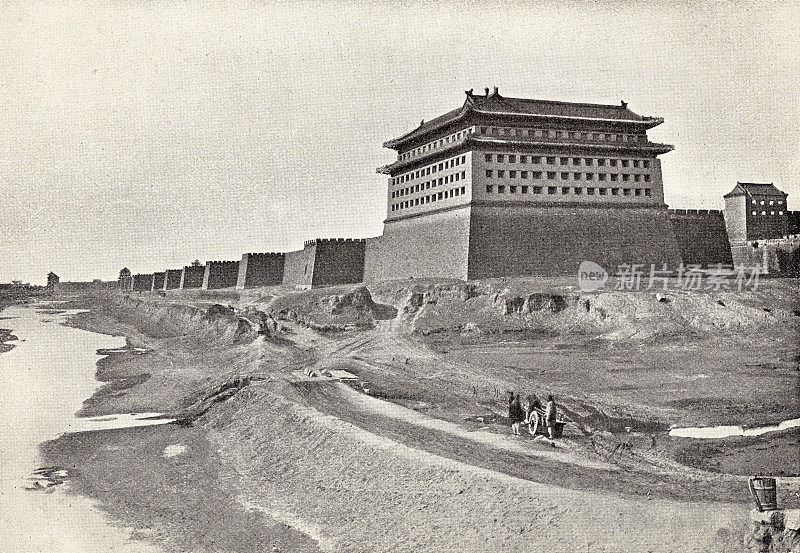 北京东南城楼的城墙
