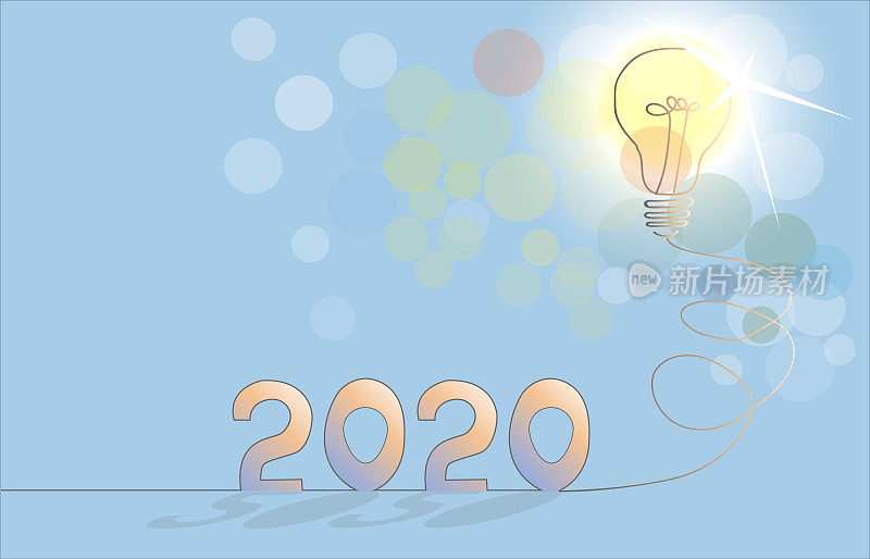 2020创意灵感概念。