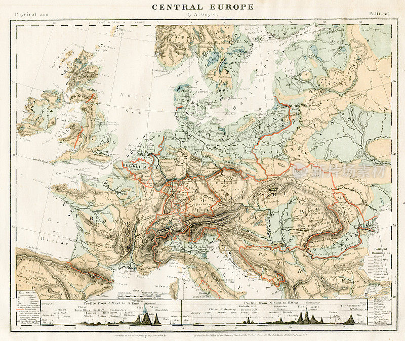 1868年的欧洲地图