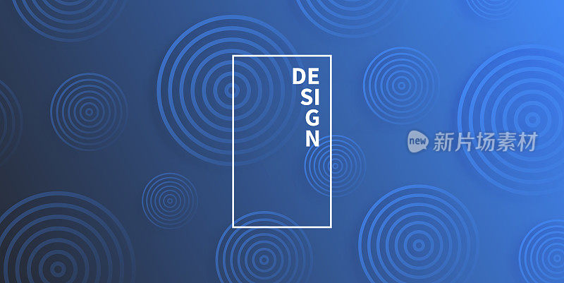 抽象渐变背景与蓝色圆圈