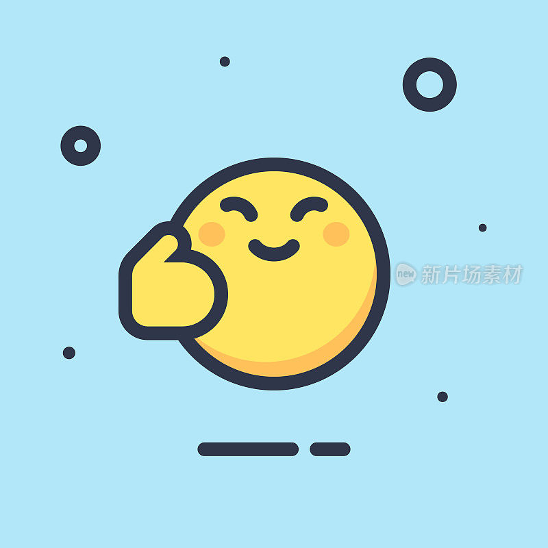 Emoticon平面设计颜色背景