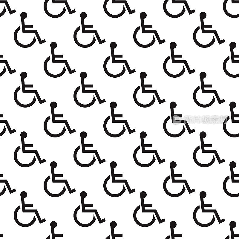 轮椅盥洗室标志图案