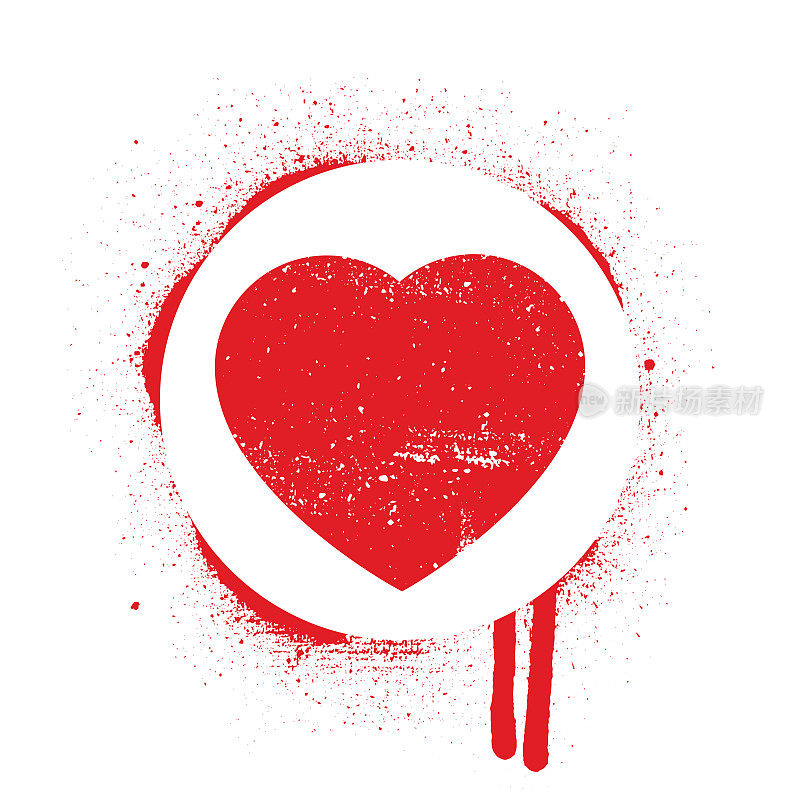 模板的爱。情人节。红心涂鸦印刷在白色背景。矢量设计艺术