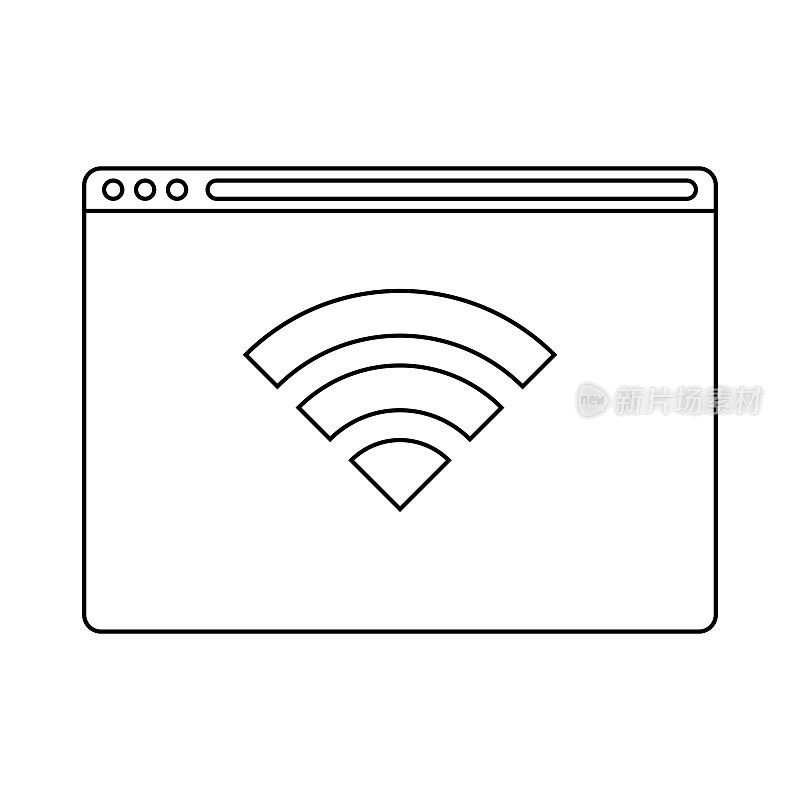 网络浏览器wifi符号