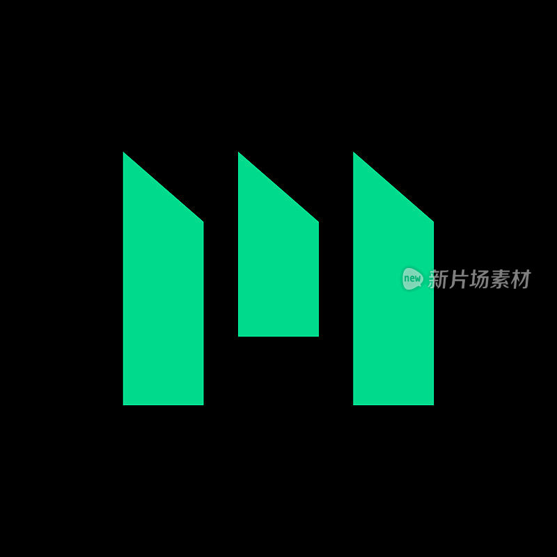 字母M标志