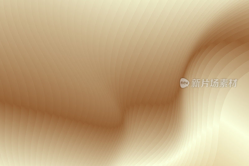 3D渲染沙丘金色抽象线条纹理纹理矢量背景