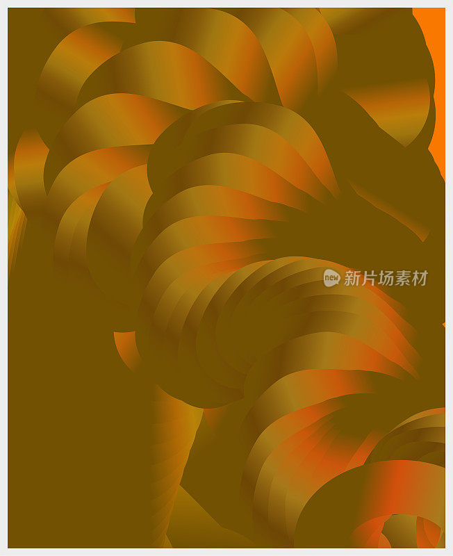 抽象橙色迷幻螺旋渐变图案背景