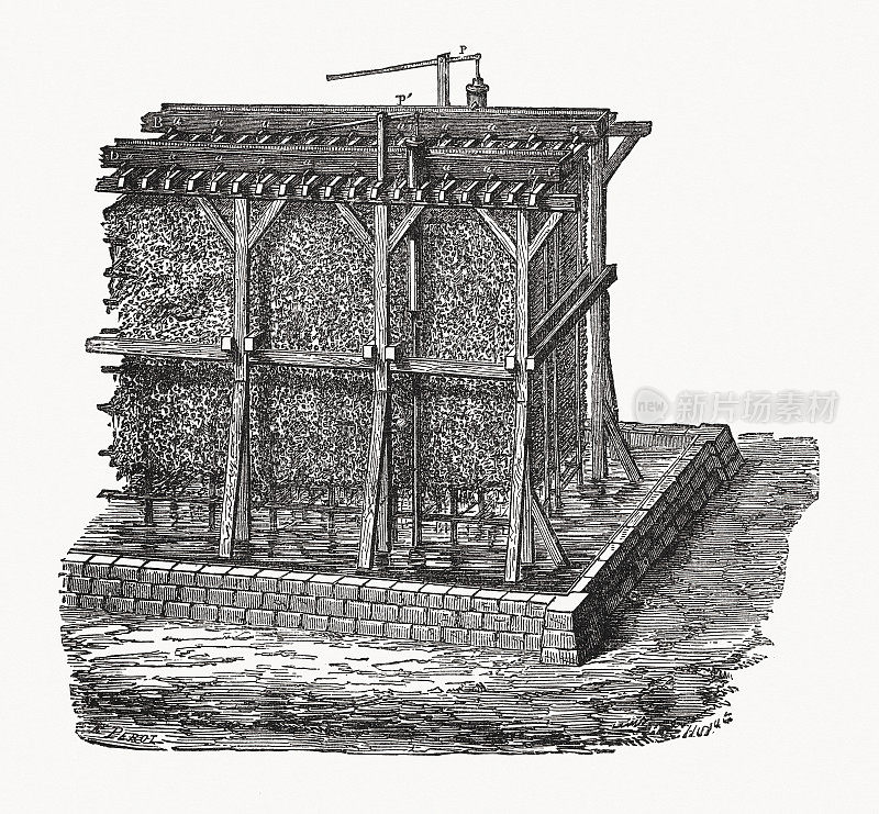 毕业塔的历史观，木刻，1894年出版