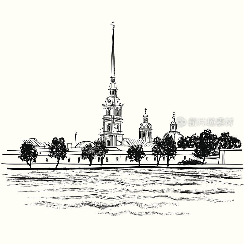 圣彼得堡地标，俄罗斯。