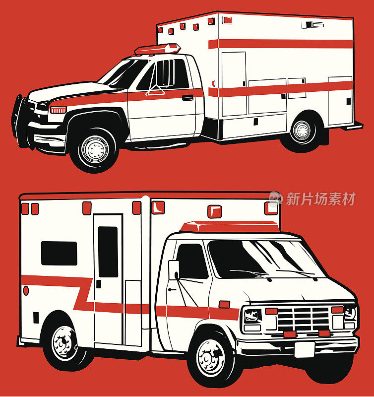 两辆救护车