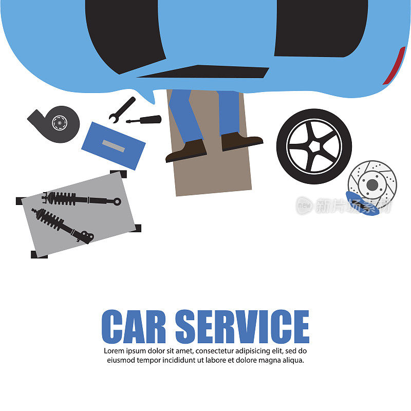汽车服务，汽车修理工，汽车修理工下的汽车修理