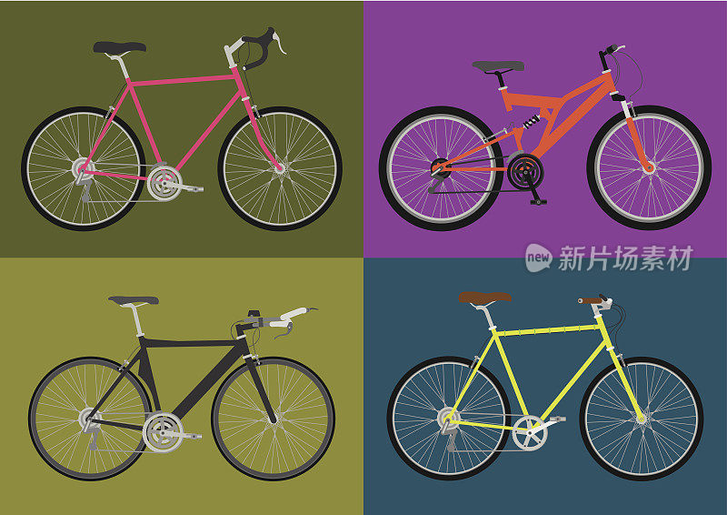 类型的自行车