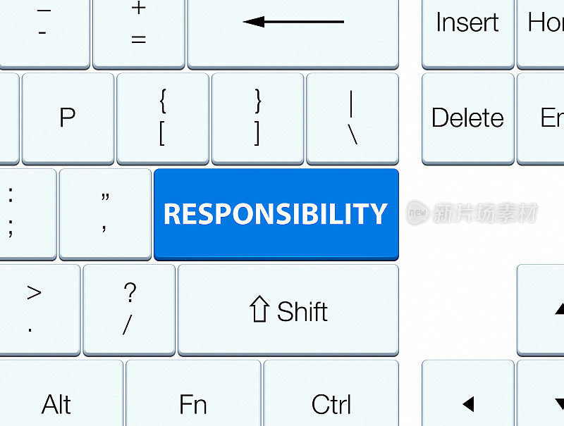 蓝色键盘按钮