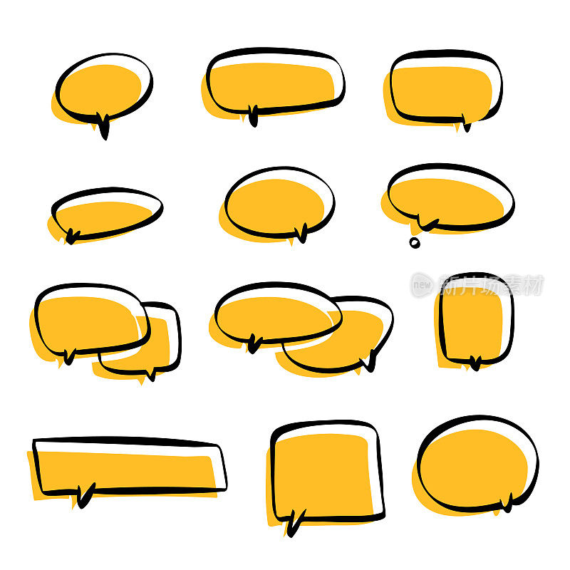 演讲和思想气球