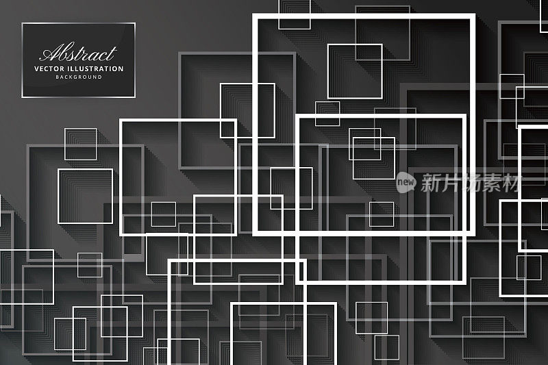 抽象方形无缝图案背景