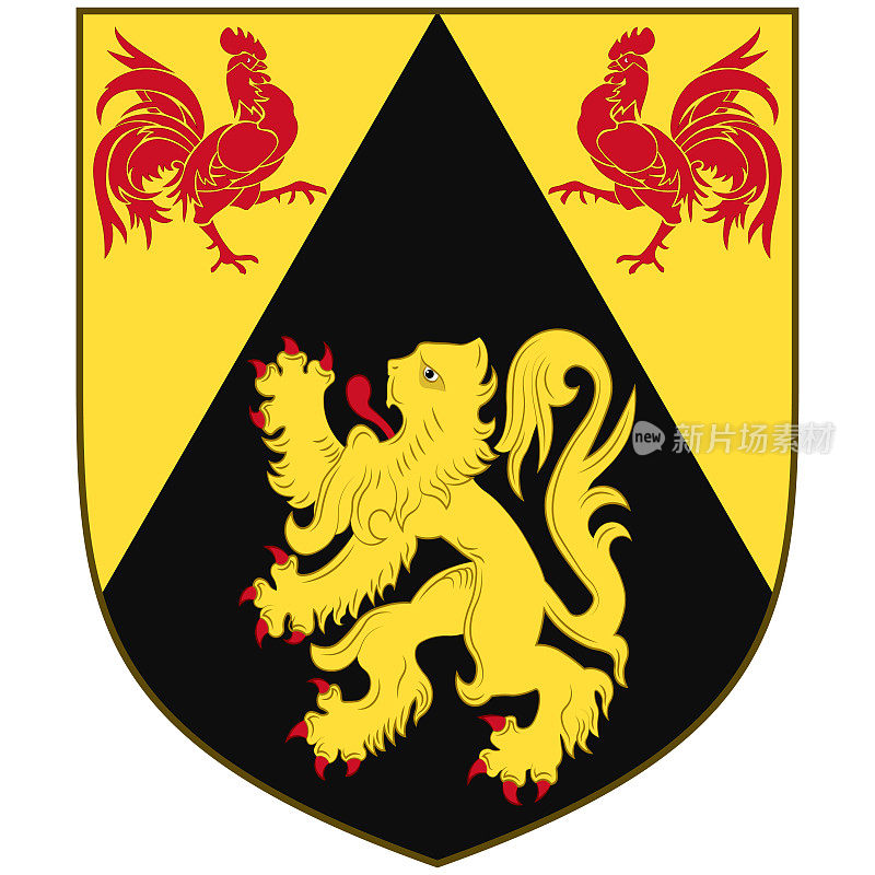 比利时瓦隆布拉班特的盾徽