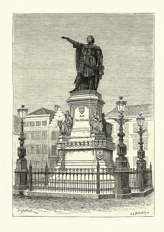 根特的雅各布・范・阿特维尔德雕像